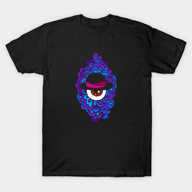 Bowler Eye Guy (for black and DARK shirts!) T-Shirt by SmayBoy